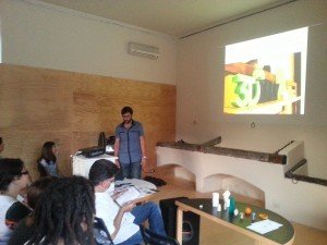 Davide durante il workshop