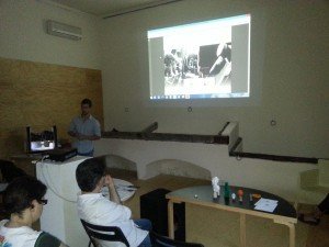Dario durante il workshop